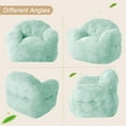 thumbnail image 4 of Puf Grande para Adultos - Sofá Tipo Bean Bag con Respaldo Integrado, Reposabrazos Cómodos y Relleno de Espuma de Alta Densidad - Color Verde Claro - 130 x 105 x 85 cm, 4 of 8