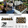 thumbnail image 4 of XYZCANDO Cow Sunflower 4 PCS Golf Cart Seat Covers Golf Cart Steering Wheel Cover Golf Cart Flags Easy to Install Golf Cart Blanket 13 Inch Steering Wheel Covers Decoration Banner Black, 4 of 7
