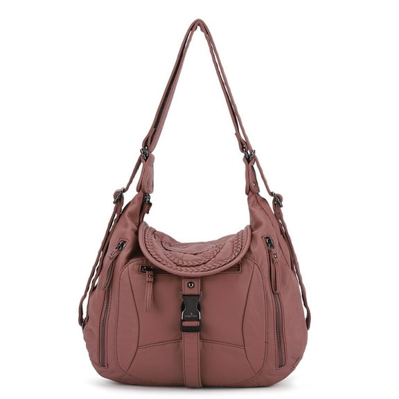 Angel Kiss Women Diagonal Straddle Handbag Casual Shoulder Bag Multi Pocket Wallet