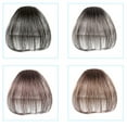 thumbnail image 3 of EeaseMX Extensiones de cabello con clip de una sola pieza, flequillo fino, postizos naturales (color natural), 3 of 4