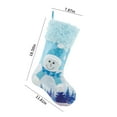 thumbnail image 3 of Fiudx Liquidación De Decoración Del Hogar Por Menos De $5 La Navidad Bordada De Lino Azul Única De La Media Con Las Luces, Bolso Del Regalo Enciende La Navidad Liquidación De Ahorros De Verano, 3 of 7