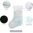 thumbnail image 3 of Coolnut Christmas Stocking Personalized Daisy Large Candy Stocking Hanging Gift Xmas Stockings Decoration 2PCS for Family Holiday Party Ornaments Decor Fireplace, 3 of 7