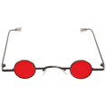thumbnail image 1 of Small Round Frame Sunglasses Creative Eyeglasses Decorative Party Glasses Beach Eyewear for Men Women (Red), 1 of 3