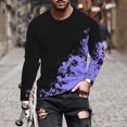 thumbnail image 1 of Blusas y camisas de manga larga y cuello redondo para hombre, camisetas informales con estampado de cuello redondo, blusas de manga corta para hombre, 1 of 5