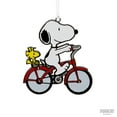 thumbnail image 3 of Hallmark Christmas Ornament (Peanuts Snoopy and Woodstock on Bicycle, Metal), 1 count, 3 of 7