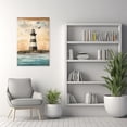 thumbnail image 2 of ZHONGYUTONG Farmhouse Canvas Wall Art Rustic Lighthouse Pictures Print Country Black White Tower Painting for Bedroom Decor Framed (12.00" x 18.00"), 2 of 5