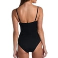 thumbnail image 4 of QHFBli Women's Sexy Ruched Side One Piece Bathing Suit Scoop Neck Spaghetti Strap Swimsuits, 4 of 6