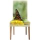 thumbnail image 1 of Funda protectora ABPHQTO para silla con diseño de mariposa en flor amarilla Juego de 1, 1 of 4