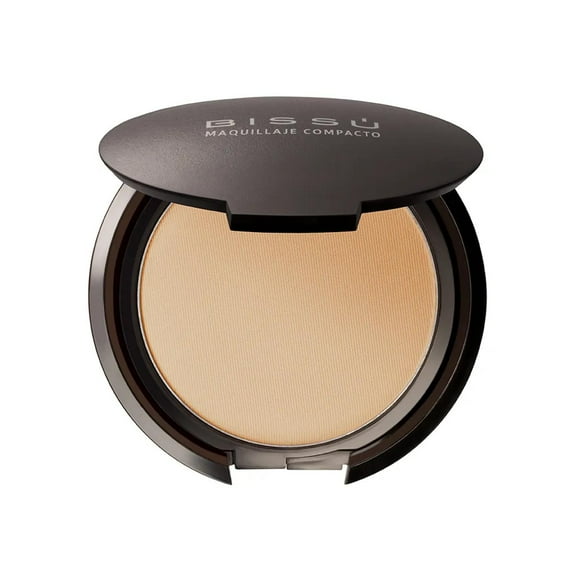 Maquillaje Polvo Compacto para rostro Bissu Mate negro