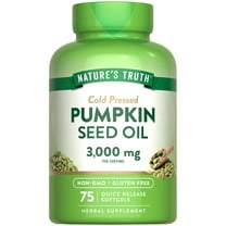Pumpkin Seed Oil | 3000mg | 75 Softgels | for Men and Women | Non-GMO & Gluten Free | by Nature's Truth