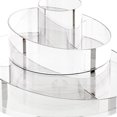 thumbnail image 3 of Estuche organizador de brochas de maquillaje transparente giratorio de 360  degree, multiusos para lápiz labial y herramientas de belleza altas, duradero y Redonda Doble Capa BLESIY portaescobillas, 3 of 3
