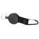 thumbnail image 1 of Porta retráctil Zulema con clip de mosquetón con cable de metal Negro A, 1 of 8