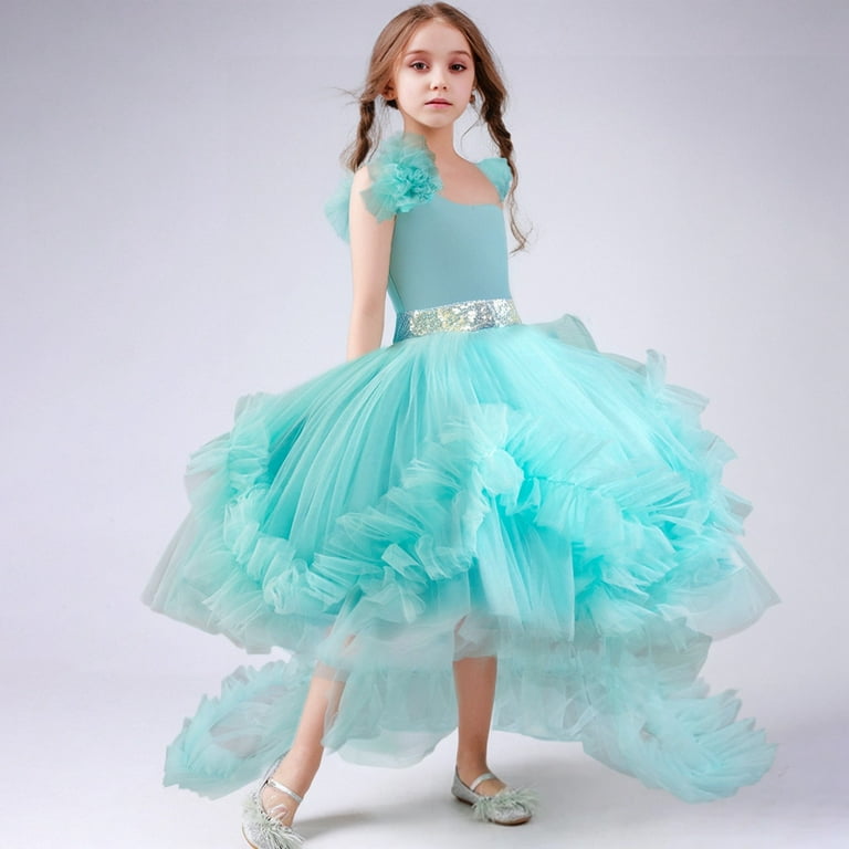 FYDUU Toddler Flower Girl Dress Girls Princess Pageant Dreses