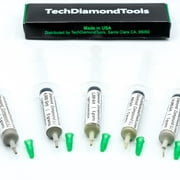 TechDiamondTools Diamond Lapidary Paste Set of 5 Syringes X 5 Grams (L), Polish Lapping Compound, Sizes 400 1200 4000 14000 50000 Grit, Mesh - With Light(10%) Concentration of Diamond Powders