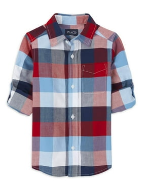 The Children S Place Boys Shirts Tops Walmart Com - burberry flannel roblox