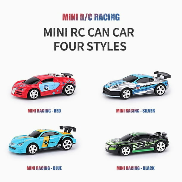 1/58 Remote Control Car 4CH Mini Coke Cans Battery Operated Racing Car APP  Dual Mode Drift-Buggy RC Gift For Children Kids 