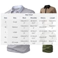 thumbnail image 3 of USNSM Golf Shirts for Men Quick Dry Short Sleeve Performance Shirts Moisture Wicking Collared Business Casual Striped Printed T-Shirt Green L, 3 of 9
