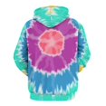 thumbnail image 3 of Colorful Tie-dye Pattern 3D Print Hoodie Men Women Autumn Thin Pullover Sweatshirt Vintage Streetwear Tops, 3 of 6