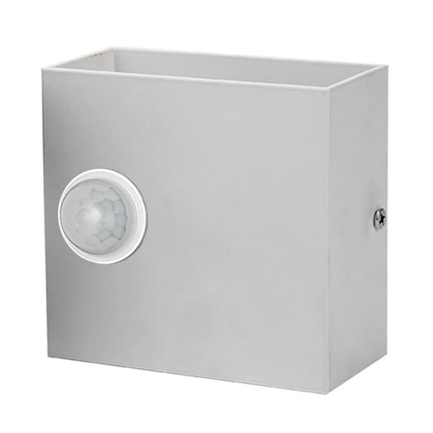 Pared Moderna Luz LED PIR Sensor de movimiento Interior Exterior (Lámpara) Blanco