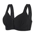 thumbnail image 1 of Bras For Women Full Coverage Front Closure Comfy Bras Plus Size Front Button Wireless Bras, 1 of 3