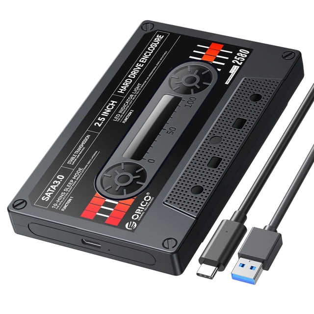 Carcasa de disco duro ORICO USB C a SATA III para SSD HDD de 2,5 pulgadas