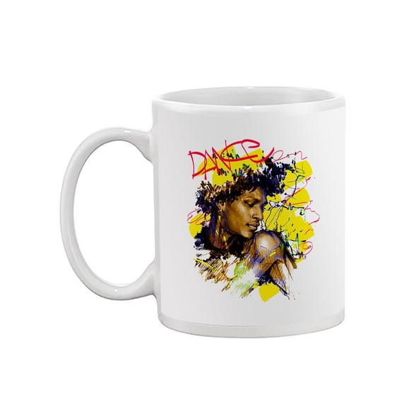Dancing Man Colorful Design Mug  -Image by Shutterstock,