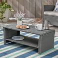 thumbnail image 2 of GDF Studio Raina Outdoor Wicker Coffee Table, Gray, 2 of 6