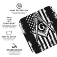 thumbnail image 3 of Freemason Masonic Masons Flag Leather Coasters for Drinks Perfect for Living Room, Kitchen, or Outdoor Use Set of 6 Square, 3 of 6