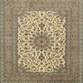 thumbnail image 1 of Ahgly Company Machine Washable Indoor Square Traditional Sepia Brown Area Rugs, 6' Square, 1 of 7
