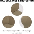 thumbnail image 3 of Funda de sofá superelástica para silla, funda de sofá suave antideslizante de licra, protector de muebles lavable con espuma antideslizante y parte inferior elástica para niños, mascotas Xemadio LRWJ062-14, 3 of 7