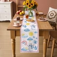 thumbnail image 2 of Cute Snowman Table Runner 90 Inches, Pink Weather Snowy Rainy Sun Rainbow Bed Runner Dresser Scarves Tabletop for Indoor Outdoor Parties/Ceremony/Banquet, 13" x 90", 2 of 9