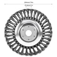 thumbnail image 2 of 8 Inch Knotted Steel Wire Trimmer Head Grass Cutter Dust Removal Weeding Tray Plate Lawnmower Attachment, 2 of 11