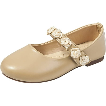 

QWZNDZGR Baby Mary Jane Flats for Girls with Bowknot Cotton Soft Round Toe Princess Dress Mary Jane Flat Shoes Pre-Walker Shoes