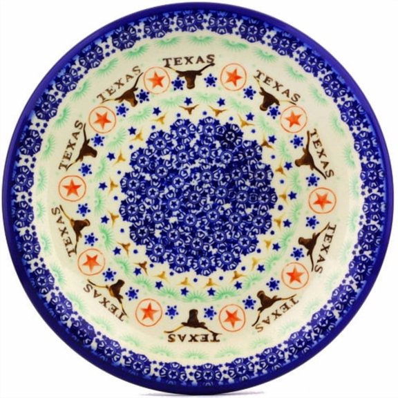Polmedia Texas State Polish Pottery Decorative Plate