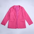 thumbnail image 5 of Girls Blazer Jacket Long Sleeve Notched Lapel Collar Open Front Casual Suit with Inner Pocket School Formal Sizes 3-14, 5 of 6