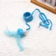 thumbnail image 4 of Pelota de juguete con cascabeles para gatos | Juguete interactivo colgante para jugar y hacer ejercicio | Varita de plumas para gatitos y gatos adultos, 4 of 6