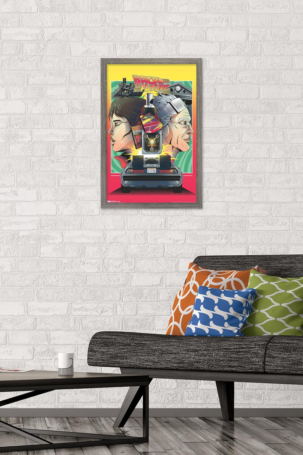 Back to the Future - Icons Wall Poster, 14.725" x 22.375" Framed