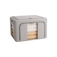 thumbnail image 2 of TerraHaven Thickened Fabric Storage Box, 24L Capacity Organizer with Double Window & Waterproof Design - Sturdy Leather Handles, Foldable & Easy to Clean - for Closet, Bedroom, Dorm & Office Storage, 2 of 7