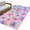 Purple, variant on Large Area Rugs for Living Room Bedroom, Spring Floral 6'x9' Rug Washable Carpet Runner Indoor Outdoor, Summer Botanical Purple Pink Flower Non Slip Floor Mats Rug for Kitchen, Playroom