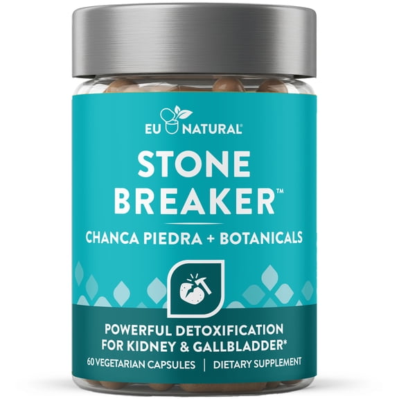 Eu Natural  Stone Breaker Chanca Piedra – 60 Vegetarian Capsules