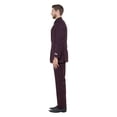 thumbnail image 3 of Mens Slim Fit Solid 2 Piece Pick Stitch Suit Set Notch Lapel, 3 of 4