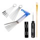 thumbnail image 1 of Kit de cepillos de limpieza para aerógrafo, cepillos de aguja de limpieza, aerógrafo resistente y multiusos Negro, 1 of 9