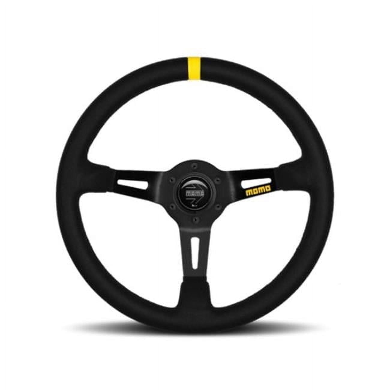 Momo Prototipo Steering Wheel 350 mm - Black Leather/Wht