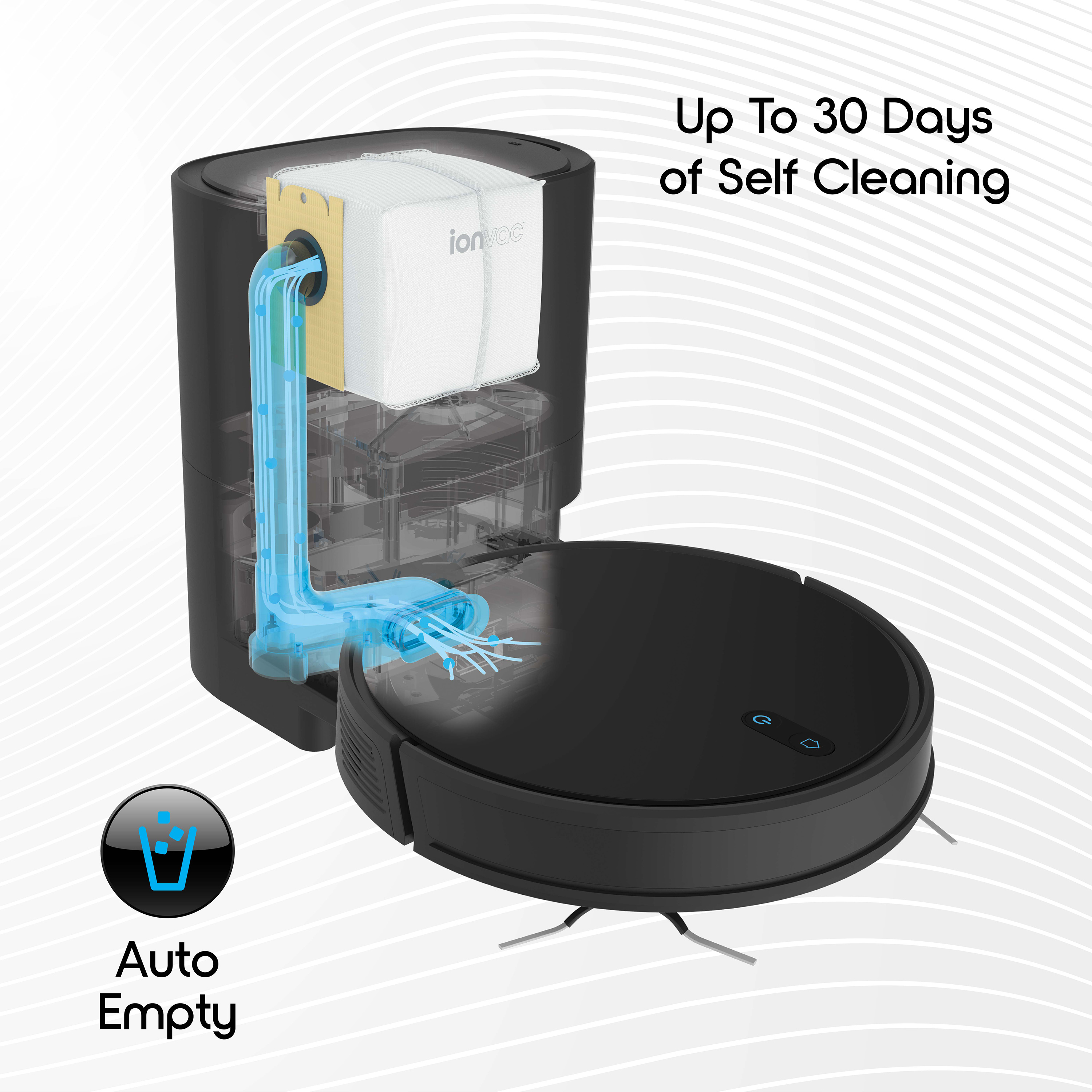 Ionvac SmartClean V4 – Self Emptying Robot Vacuum with Home Map Cleaning Report - image 4 of 15