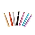 thumbnail image 3 of EeaseCA 2 Pcs Retractable Lip Brush Cosmetic Tool Compact Portable Metal Shell Lip Mask Brush Artificial Fiber Makeup Brush Flexible Lipstick Lip Gloss Applicator Brush Makeup Tools (Random Color), 3 of 7
