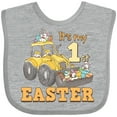 thumbnail image 3 of Inktastic It's My 1st Easter Construction Bunnies Boys or Girls Baby Bib, 3 of 4