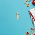 thumbnail image 2 of WEUVEB Wooden People Cutouts for DIY Crafts Sturdy and Reliable Unfinished Wood Decorations Beige 100pcs, 2 of 8