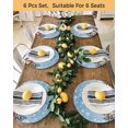 thumbnail image 4 of 13 Inch Round Placemats Set of 4, Blue Christmas Non Slip Heat Insulation PP Table Mats, Snowman Gifts Xmas Tree Snowflake Winter Washable Place Mats for Kitchen Dining Party Table Decor, 4 of 7
