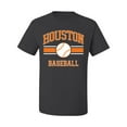 thumbnail image 2 of Wild Bobby City of Houston Baseball Fantasy Fan Sports Men's T-Shirt, Charcoal, Small, 2 of 6