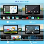 Carpuride Wireless Car Stereo for Apple Carplay 7 Portable Touch Screen Android Auto for Car C3